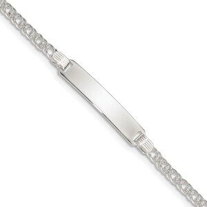 Kazi Luxury Sterling Silver Children's ID Bracelet